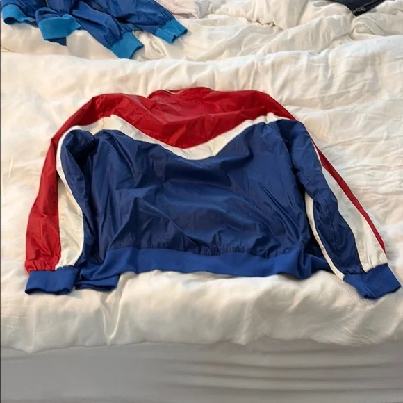Aviator Nation Racer Colorblock Track Jacket - Red, Blue, White